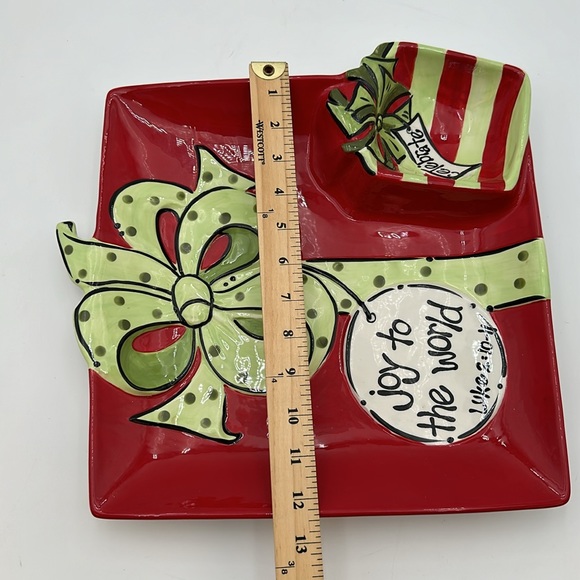Large Chip and Dip Platter by Burton & Burton “Joy to the World “ 2010 - Picture 15 of 16
